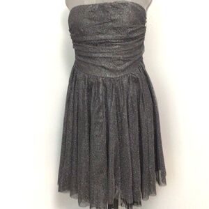 Vintage Necessary Objects Ady Gluck Frankel Silver Mini Dress